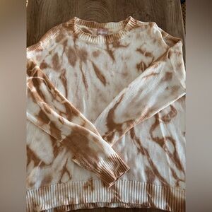 Show Me Your MuMu Tie-Dye Sweater - Tan and Cream